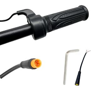 EBike Full Twist Throttle, 12V-72V fits Macfox Heybike HappyRun Freego Electric Bike, 22.2mm Handlebar, 3 Pin Waterproof Connector in Saudi Arabia