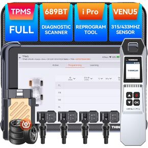 مجموعات THINKSCAN 689BT TPMS، أداة تشخيص الماسح الضوئي obd2 الاحترافية مع TPMS، أداة استشعار التنشيط/القراءة/التعلم مع VENU iPro، أجهزة استشعار البرمجة (حزمة في 315/433 ميجا هرتز VENU5) فقط in Kuwait