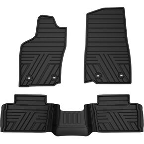All Weather Floor Mats Custom Fit for Toyota Tacoma 2024-2026 (Not fit Hybrid) Waterproof Heavy Duty Anti-Slip Car Mats, 1st & 2nd Row Full Black in Kuwait
