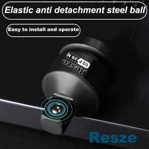 Resze 2PCS Impact Socket Adapter and Reducer Set, 1/2"to 3/8" Drive Socket Adapter Set, Square Adapter Breaker Bar Wrench Conversion Kit Mechanic tools in Saudi Arabia