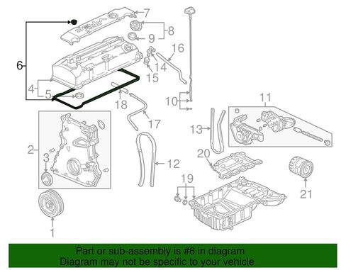 OEM مصنع غطاء الصمام طوقا 12040-PCX-305 12040PCX305 لهوندا S2000 2000-2009. in Kuwait