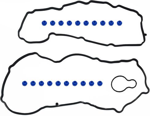 VS50652R Engine Valve Cover Gasket Set Compatible with Dodge Dakota Durango Nitro Ram 1500 Fit for Jeep Commander Grand Cherokee Liberty Raider 2005-2012 3.7L V6 Replaces VS50407 in Kuwait