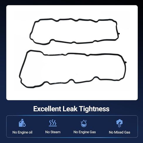 VS50652R Engine Valve Cover Gasket Set Compatible with Dodge Dakota Durango Nitro Ram 1500 Fit for Jeep Commander Grand Cherokee Liberty Raider 2005-2012 3.7L V6 Replaces VS50407 in Kuwait