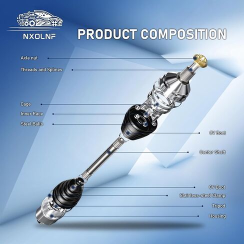 CV Axle for Ford F-150 SVT Raptor 2010 2011 2012 2013 2014, CV Axles Joint Drive Shaft Assembly Kit Front Right Passenger Side, Replace# 1700-701225 in Saudi Arabia