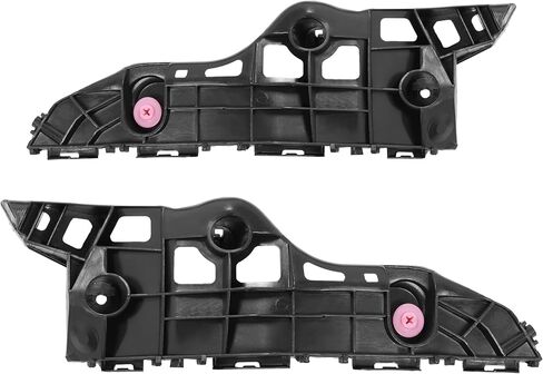 KUAFU 4Pcs Front Bumper Retainer Bracket Set Compatible with 2014-2019 Toyota Highlander Replacement for TO1043133 TO1042133 TO1033119 TO1032119 POM Plastic Black Upper & Lower Left & Right in Kuwait