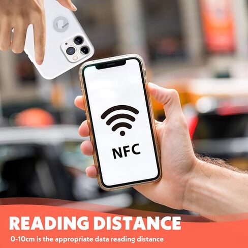 30 قطعة من ملصقات NFC مع رقاقة NTAG216 الأصلية، ملصقات NFC، ملصقات لاصقة، علامات RFID شفافة قابلة لإعادة الكتابة، ذاكرة 888 بايت مناسبة لجميع الأجهزة التي تدعم تقنية NFC والهواتف الذكية وTagMo in Kuwait