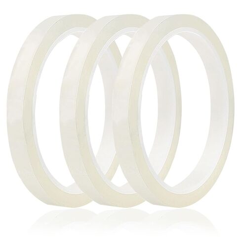 Pengxiaomei Floral Tape, 3 Rolls, Clear, Waterproof, 0.24*1300 Inch, for Flower Crafts in Saudi Arabia