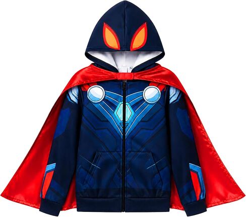 LEMONBABY Little Kids Unisex Boys Girls Superhero Cool Jacket Sweatshirt Hoodie Coat Costume in Saudi Arabia
