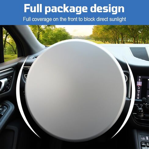 Steering Wheel Sun Cover, 2PCS Anti-Heat Steering Wheel Sun Shield Auto Sunshade Accessories for Cars SUV Truck (16.54inch) in Kuwait