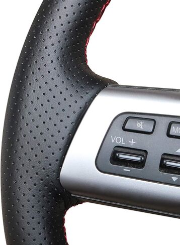 MEWANT Customized Hand-Stitch Black Artificial Leather Car Steering Wheel Cover for Mazda MX-5 2016 2017 2018 2019 Automotive Interiors Steering Wrap in Kuwait