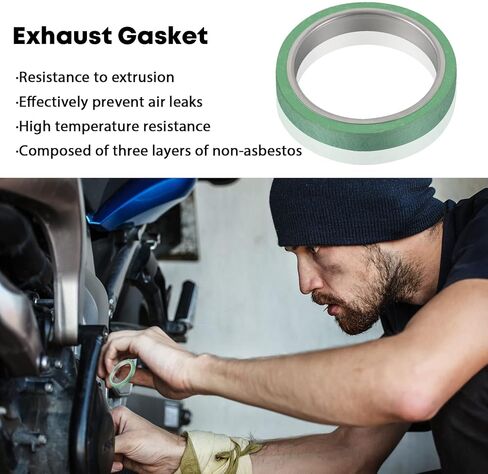 GY6 Exhaust Bolt Nuts Gasket 2pcs - Scooters ATVs GMB139 Engine Moped Quad 4 Wheeler Dune Buggy Go Karts (Silver) - 50cc 90cc 110cc 125cc 150cc in Kuwait