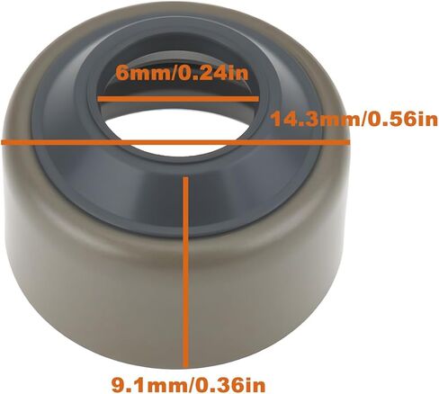 6pcs Engine Valve Stem Oil Seal Set 16241-13150 Compatible with Kubota D905 D1005 D1105 D1105T in Saudi Arabia