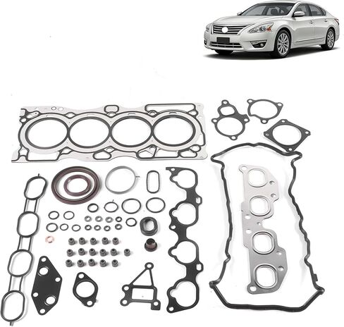 HS26519PT Engine Overhaul Gasket Seals Kit Fit for Nissan Altima Sentra Rouge 2.5 DOHC QR25DE 2007-2012 Replace for HG10334, 61-38050-00, HS54593 in Kuwait
