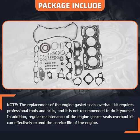 HS26519PT Engine Overhaul Gasket Seals Kit Fit for Nissan Altima Sentra Rouge 2.5 DOHC QR25DE 2007-2012 Replace for HG10334, 61-38050-00, HS54593 in Kuwait