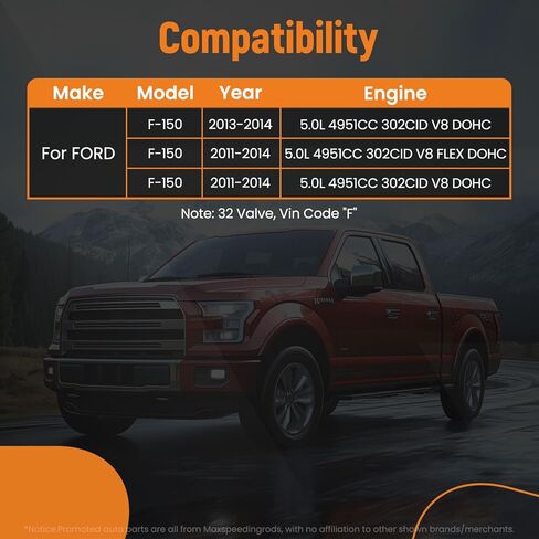 Maxpeedingrods HS26550PT محرك مجموعة منع تسريب زيت كاملة مجموعة لفورد F-150 XL موستانج FX4 FX2 STX 5.0L V8 2011-2014 in Kuwait