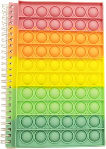 اصطف مجلة الدفاتر اللوحة الرئيسية مكتب كتابة الملاحظات غطاء سيليكون فقاعة اصطف دفتر دوامة الاسترخاء مجلة in Kuwait