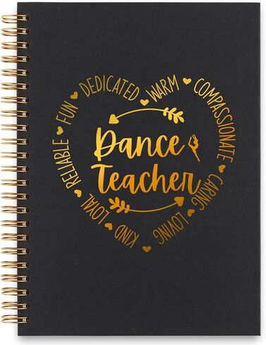 akeke Dance Teacher Notebook Gifts for Women, Thank You Appreciation Gift for Dance Teacher Office Supplies Spiral Notebooks AMM62 in Kuwait