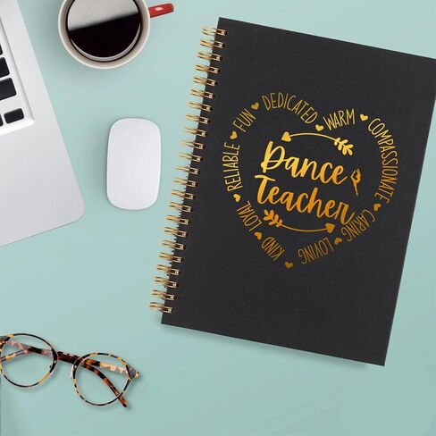 akeke Dance Teacher Notebook Gifts for Women, Thank You Appreciation Gift for Dance Teacher Office Supplies Spiral Notebooks AMM62 in Kuwait