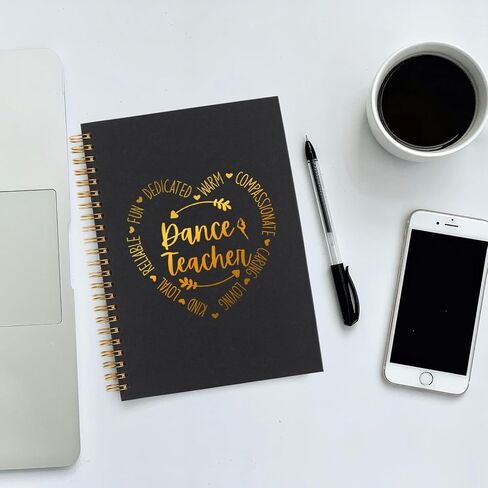 akeke Dance Teacher Notebook Gifts for Women, Thank You Appreciation Gift for Dance Teacher Office Supplies Spiral Notebooks AMM62 in Kuwait