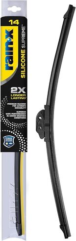 RainX Silicone Supreme Windshield Wiper Blade 14" - Heavy Duty Silicone Squeegee, Extreme Weather Resistance & All-Season Performance, Streak-Free Beam Technology, Quick Install (Pack of 1) in Kuwait