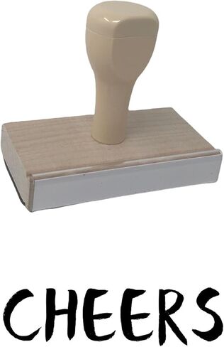 Infusion Cheers Rubber Stamp, 1 X 3'' Wood Stamp in Kuwait