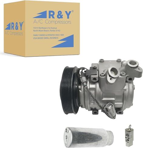 RYC Automotive Air Conditioning Compressor Kit KT EA40 (Fits Toyota Corolla 1.8L 1998, 1999, 2000, 2001, 2002) in Kuwait
