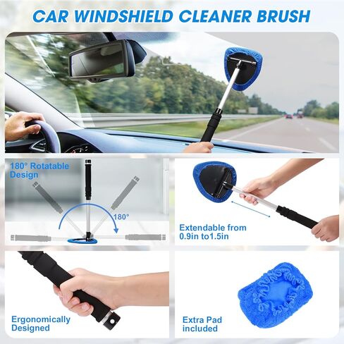 25PCS Car Cleaning Kit, Car Detailing Kit Interior with High Power Handheld Vacuum Cleaner, Windshield Cleaner, Cleaning Gel, Professional Auto Accessories for Men, Women in Saudi Arabia
