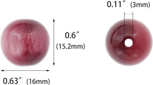 50 Pieces 16mm Acrylic Round Beads for Beadable Pen Chunky Loose Beads Valentine's Day Beads for Necklace Bracelet Jewelry Making (Cat Eyes Beads Dark) in Kuwait
