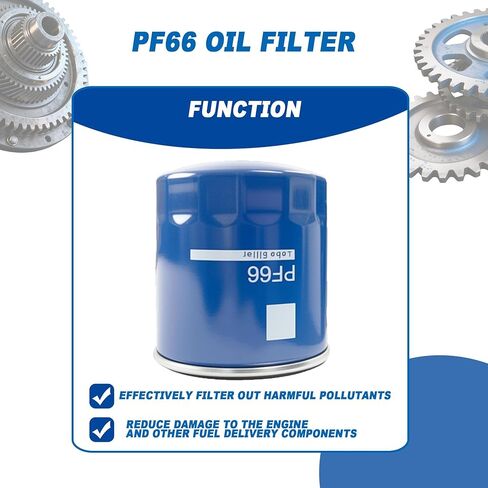 PF66 Premium Engine Oil Filter | Fits Chevy Colorado/Suburban/Silverado 1500/Tahoe, GMC Acadia/Sierra 1500/Yukon, CT4-CT6/Escalade/XT4 | 1 Piece in Saudi Arabia