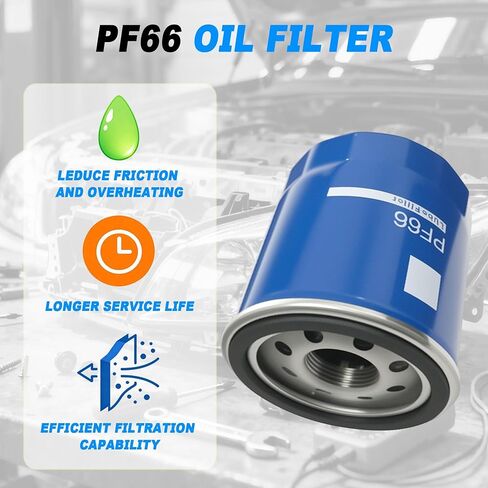 PF66 Premium Engine Oil Filter | Fits Chevy Colorado/Suburban/Silverado 1500/Tahoe, GMC Acadia/Sierra 1500/Yukon, CT4-CT6/Escalade/XT4 | 1 Piece in Saudi Arabia