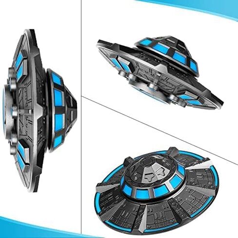 لعبة UFO Fidget Spinner للأطفال البالغين، لعبة مكتب الفضاء المعدنية، أدوات EDC سفينة الفضاء الرائعة لتخفيف التوتر، حشوة تخزين عيد الميلاد، هدايا عيد ميلاد لصالح مكتب الفصول الدراسية in Kuwait