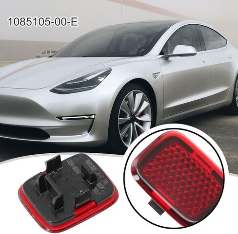 Front Reflector Lamp for Door Light for Tesla Model 3 2017-2022, Direct for Replacement Side Marker Light, for Red Plastic Housing, for OEM 1085105-00-E in Saudi Arabia