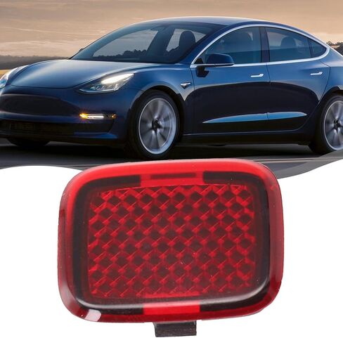 Front Reflector Lamp for Door Light for Tesla Model 3 2017-2022, Direct for Replacement Side Marker Light, for Red Plastic Housing, for OEM 1085105-00-E in Saudi Arabia
