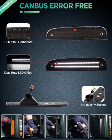 ترقية 2PCS أضواء علامة جانبية LED لـ 1997 1998 1999 2000 2001 Jeep Cherokee XJ، مصابيح إشارة وقوف السيارات ذات العدسات المدخنة، استبدال مباشر لملحقات Jeep Cherokee XJ in Kuwait