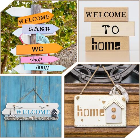 14 Sheet Small Letter Stencils, 1/2 Inch Scrapbook Letters Stencil for Journaling, Old English Painting, Calligraphy, Rock Pain, Perfect for Scrapbook Journal Canvas Wall Art Crafts in Saudi Arabia