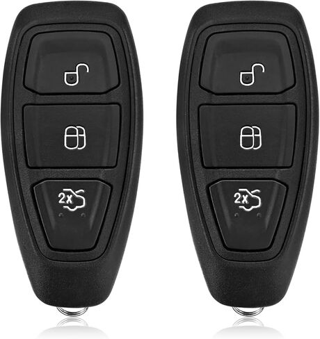 Car Key Fob Remote Keyless Entry Control KR55WK48801 434MHz 3 Button Replacement for 2011-2019 Ford Fiesta Focus Titanium C-Max - 2 Pack in Kuwait