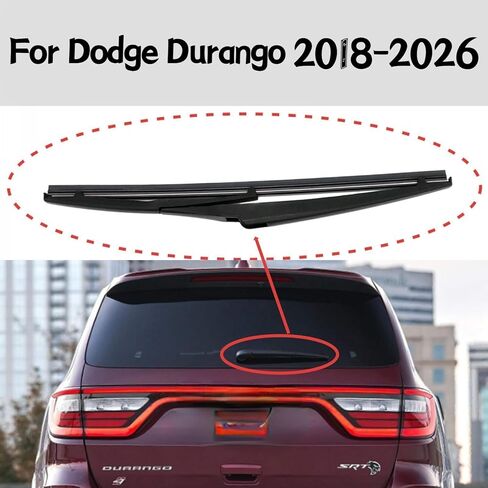 Rear wiper blade For Dodge Durango 2018 2019 2020 2021 2022 2023 2024 2025 2026 GT Plus R/T Plus SXT SRT SXT Plus Special Service Pursuit SRT 392 SRT Hellcat Rear windshield wiper blade in Saudi Arabia