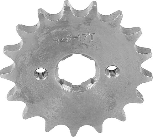 F FIERCE CYCLE 428 Chain 17T 20mm Motorcycle Front Engine Sprocket Titanium Tone for ATV UTV 110cc 125cc 140cc 150cc 160cc Engine in Kuwait