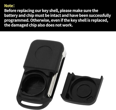 X AUTOHAUX Key Shell Case Keyless Entry Remote Key Fob Replacement Case for Mercedes-Benz ML320 1998-2003 3 Buttons in Kuwait