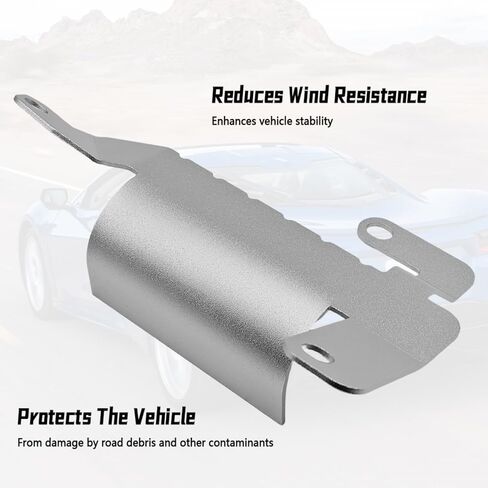 Left Side Air Deflector Shield Compatible with Chevy C8 Corvette 2020-2025, Replace 85580653, Front Left Driver Side Lower Bumper Deflector, Reduce Air Drag in Saudi Arabia