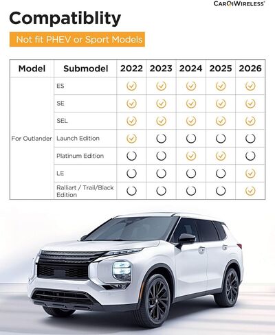 for Mitsubishi Outlander 2022-2025 2026 Floor Mats Cargo Liner (Not Fit PHEV ＆ Sport Models) Trunk Carpet All Weather Heavy Duty TPE Rubber Waterproof Tech Mats for Mitsubishi Outlander 2023 2024 in Kuwait