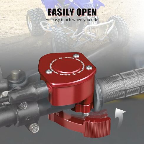 NICECNC مجموعة التحكم في رافعة الغاز متوافقة مع Yamaha Raptor 660R 2001-2005، 700 2006-2023، 700R 2009-2023، YFS200 Blaster 1988-2006، انظر التركيبات باللون الأحمر in Kuwait