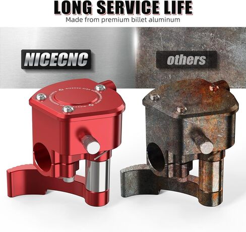 NICECNC مجموعة التحكم في رافعة الغاز متوافقة مع Yamaha Raptor 660R 2001-2005، 700 2006-2023، 700R 2009-2023، YFS200 Blaster 1988-2006، انظر التركيبات باللون الأحمر in Kuwait
