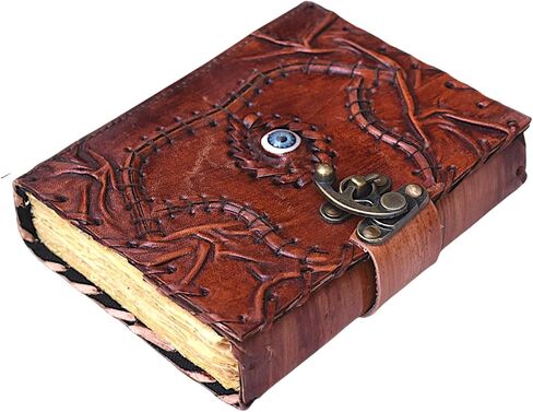 كتاب تعويذات Hocus Pocus، كتب تعويذة Grimoire مع تعويذات حقيقية، دعامة ديكورات الهالوين، كتاب تعويذة الظلال، هدايا ساحرة للنساء Spellbook مجلة جلدية ملزمة، Grimoire Witch (7x5، تصميم Hocus pocus 1) in Kuwait