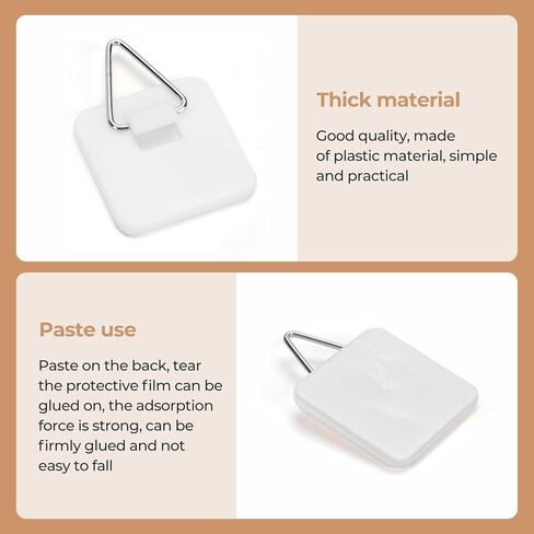 Bilillo 20 Pack Invisible Vertical Plate Holders - Adhesive Plastic Plate Hanger Hanging Hooks for Decorative Wall Art 1.25 Inch in Saudi Arabia