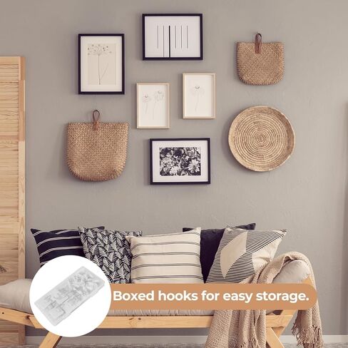 Bilillo 20 Pack Invisible Vertical Plate Holders - Adhesive Plastic Plate Hanger Hanging Hooks for Decorative Wall Art 1.25 Inch in Saudi Arabia