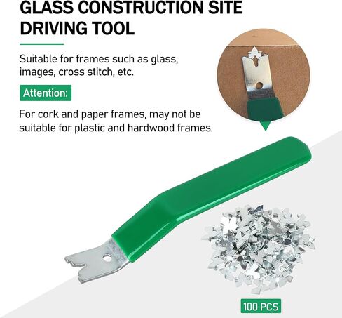 Glazier Frame Point Driver Tool，Picture Framing Supplies Glazing Push Point Driver Tool with 100 Push Points in Saudi Arabia