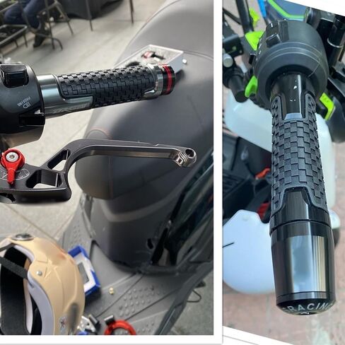 مقابض يدوية لمقود الدراجة النارية Hon&da CBR929RR CBR929 CBR 929 RR 929RR 2000 2001، مقابض يدوية مضادة للانزلاق، غطاء طرفي لملحقات الألومنيوم CNC (أسود) in Kuwait