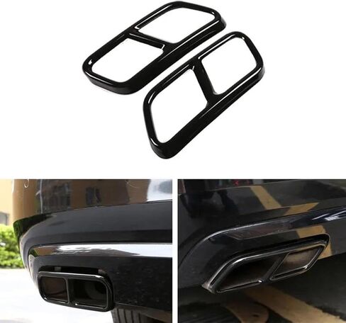 Black Car Tail Muffler Exhaust Pipe Output Cover Trim, for Mercedes Benz S Class W221 W222 W251 X166 in Saudi Arabia