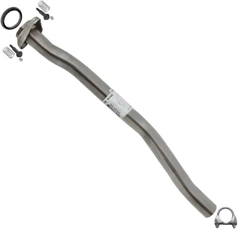 Exhaust Intermediate Pipe Compatible for 1998-2003 Mazda B3000 3.0L | 1998-2003 Mazda B4000 4.0L | Stainless Steel | Northeastern Exhaust | Includes Clamp, Gasket, and Spring Bolts | Direct-Fit in Kuwait